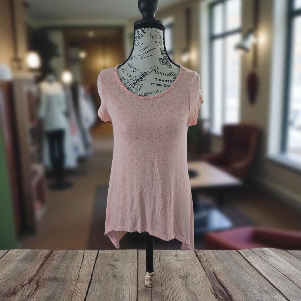 Acemi Light Pink Short Sleeve Top